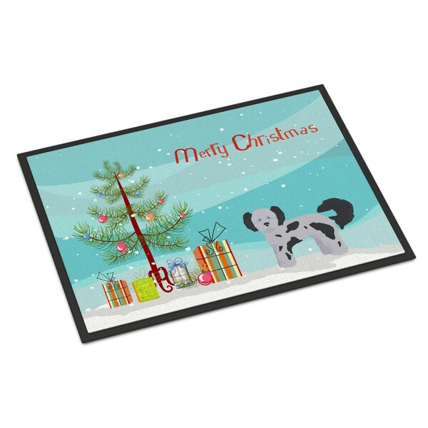 Carolines Treasures 18 x 27 in. Shih Poo Christmas Tree Indoor or Outdoor Mat CK3872MAT - main